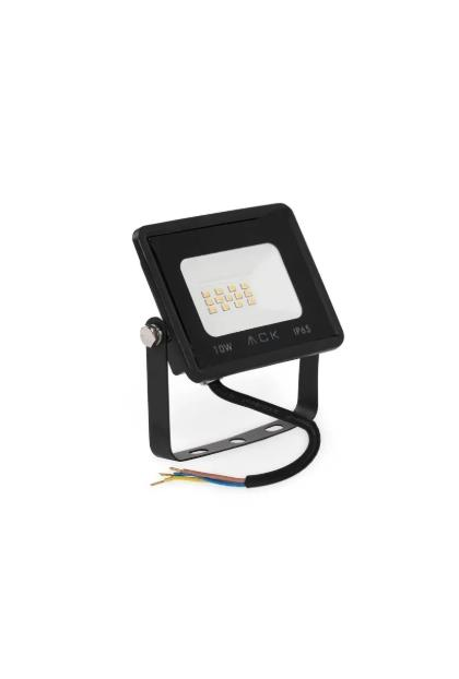 Ack - 10W Tablet Led Projektör İP65 Suya Dayanıklı  3000k 1060LMN Sarı Işık AT62-01002