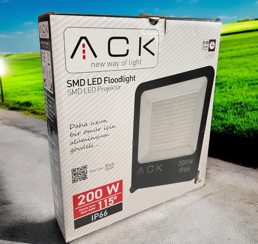 200w DOB Led Projektör  İP 66 Suya Dayanıklı 6500k Beyaz Işık 22095LMN AT62-19632