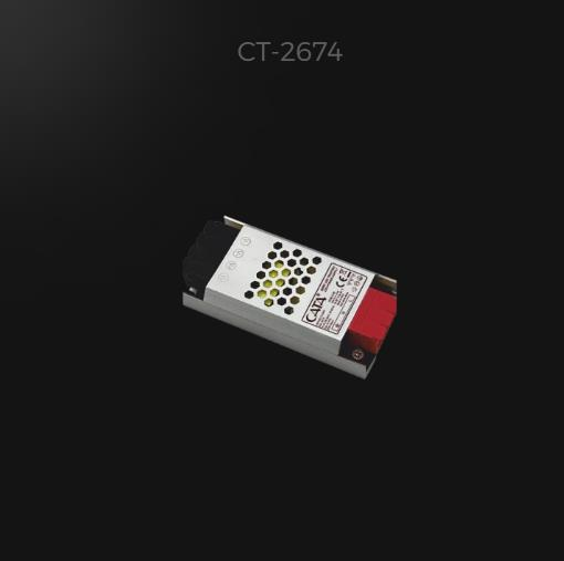 Cata 5A Slim Şerit Led/Modül led Trafosu Fansız Delikli Kasa  CT2674