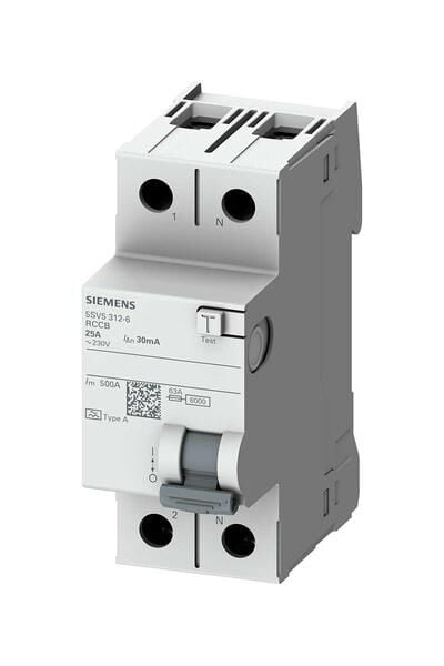 Siemens Monofaze 2P 40A 30ma Kaçak Akım Koruma Rölesi (Hayat Koruma Rölesi) 5SV5314-6