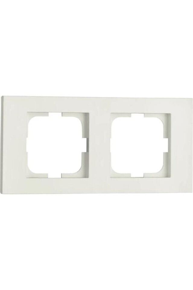 Ovivo - Grano Yatay İkili Çerçeve (Beyaz)  400-XX0000-226