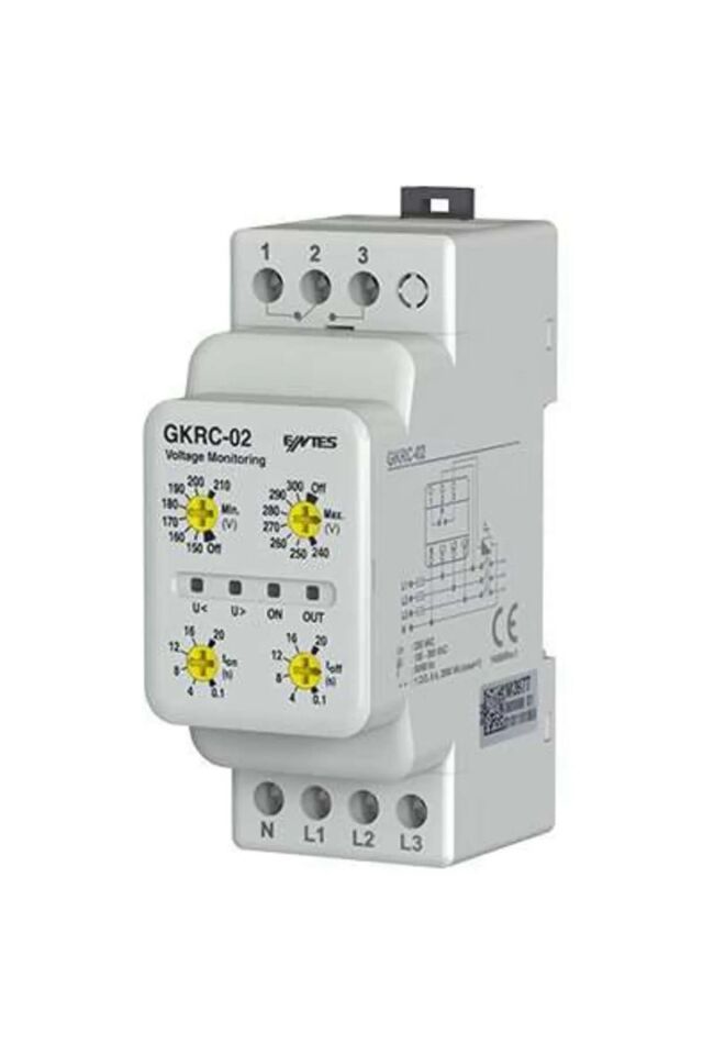 Entes - Gerilim Koruma Rölesi 3P/AG/DG/FY GKRC 02 M3952