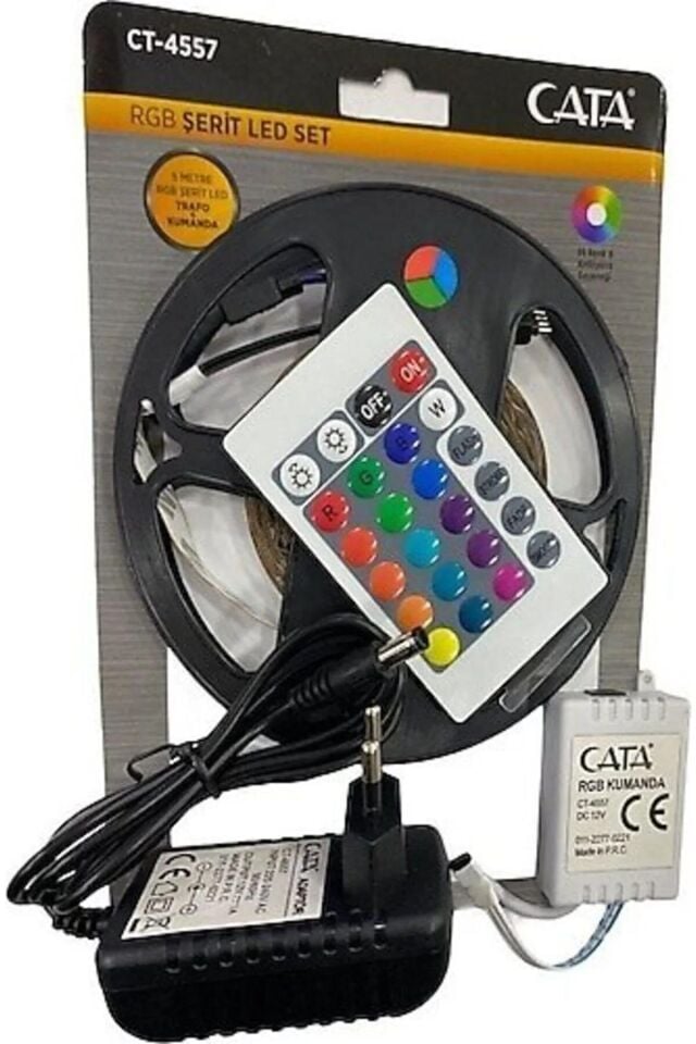 Uzaktan Kumandalı Rgb Şerit Led Seti Ct-4557