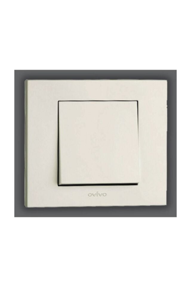 Ovivo - Grano Anahtar Mekanizma+Çerçeve (Beyaz)  600-0002XX-200