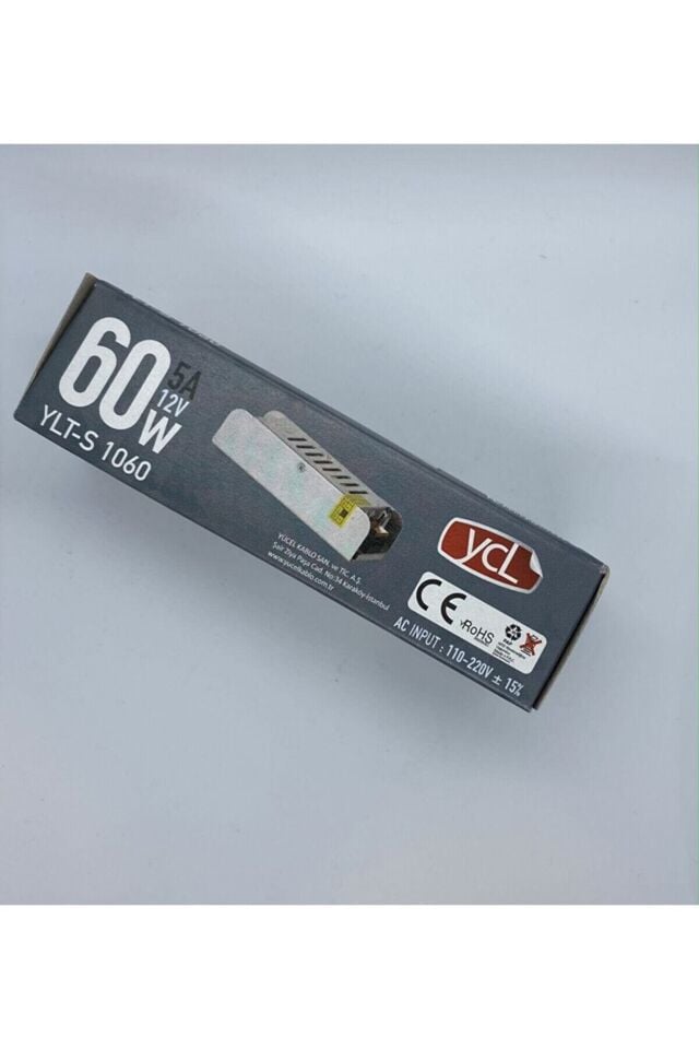 YCL 5A 60W ŞERİT LED TRAFOSU YLT-S 1060