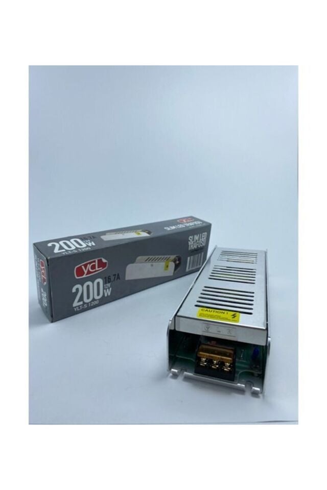 YCL 180W Slim  Kasa İç Mekan   Led Trafosu  16,7A 12V YLT-S 1200