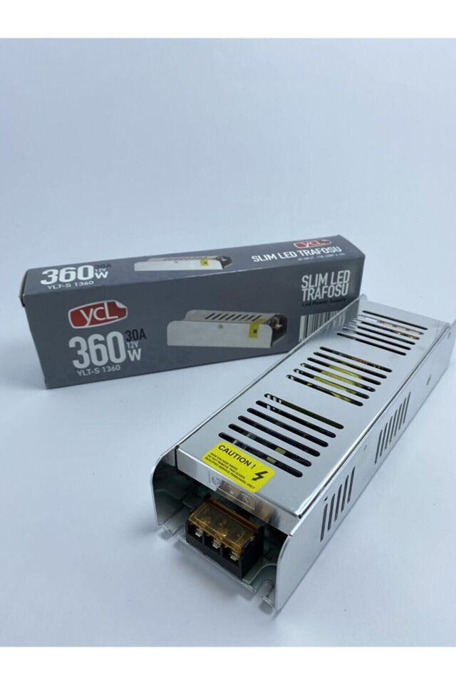 YCL 360W Slim  Kasa İç Mekan   Led Trafosu  30A 12V YLT-S 1360