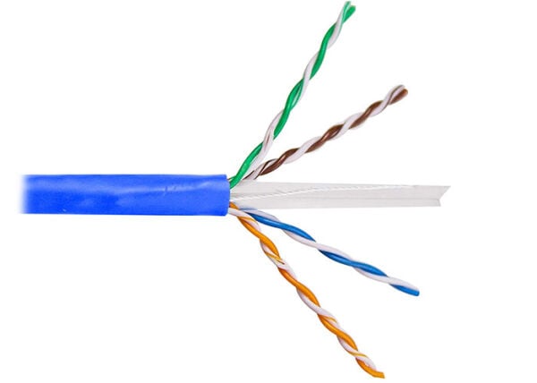 REÇBER DATA KABLOSU CAT6 U/UTP HF 4X2X23 AWG MAVİ MAKARA 1 METRE 506077