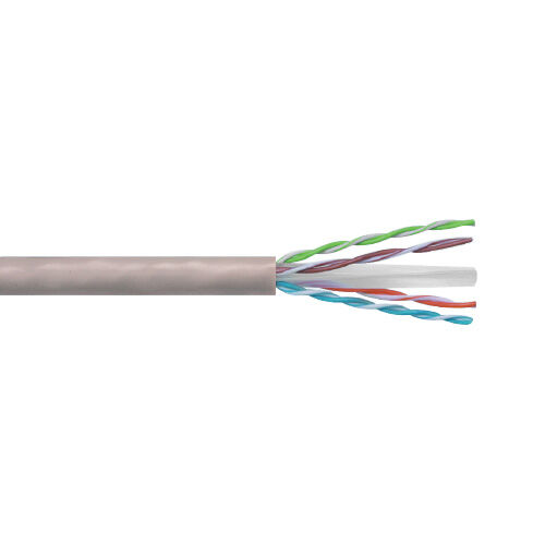 ESTEL CAT6 U/UTP NETWORK ETHERNET KABLOSU 305 METRE PVC KUTU GRİ – DATA VE İNTERNET KABLOSU