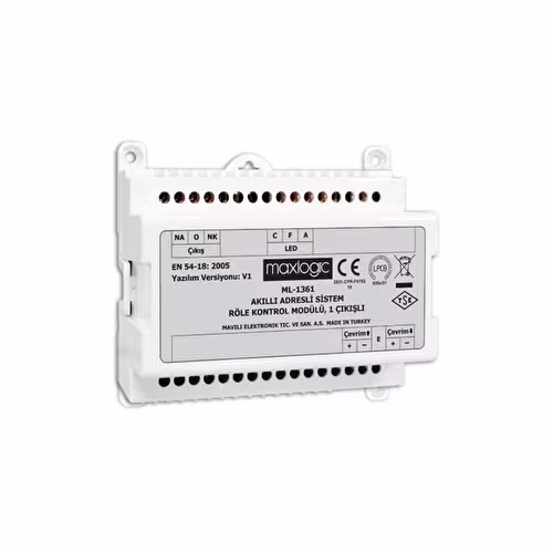 MAVİLİ ADRESLİ RÖLE KONTROL MODÜLÜ 1 ÇIKIŞLI (MG-6100) ML1361
