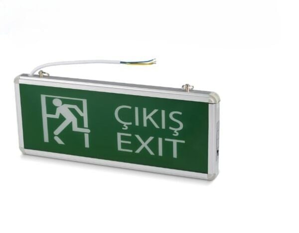 NOAS 3W EXİT ACİL ÇIKIŞ YÖNLENDİRME LEVHASI ÇİFT YÖNLÜ YLX-3003